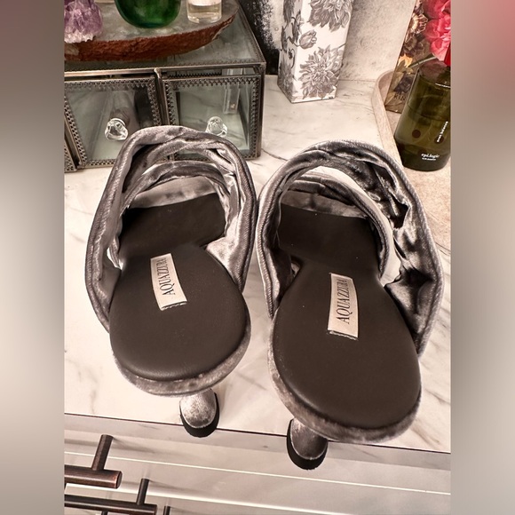 Velvet Aquazurra 75MM Knot Pumps - Picture 6 of 7